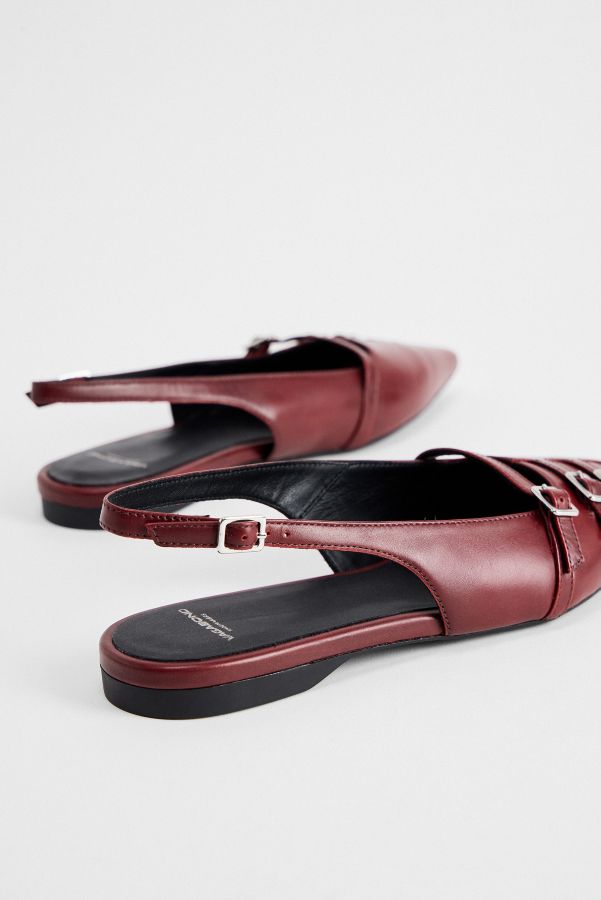 Slide View: 5: Vagabond Red Hermine Brush-Off Leather Shoes