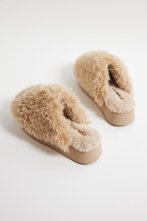 Slide View: 5: UO Haven Creme Plateau Hausschuh