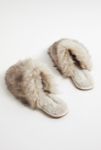 Thumbnail View 4: UO Cosy White Faux Fur Slippers