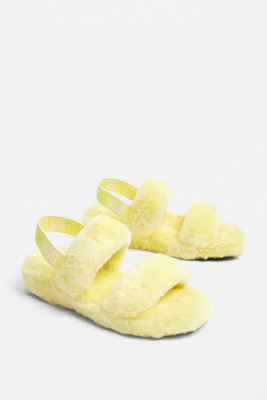 yellow ugg slides