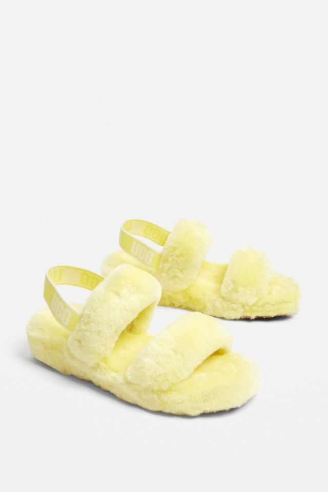 UGG Oh Yeah Yellow Slide Sandals | Urban Outfitters UK