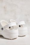 Vista en miniatura 3: Crocs White Classic Platform Clogs