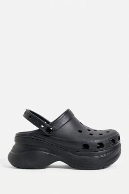 platform black crocs