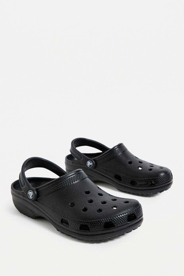 all black crocs