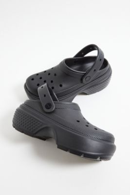 Zoccoli Neri Crocs Stomp