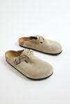 Vista en miniatura 2: Birkenstock Braided Taupe Suede Boston Clogs