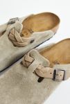 Vista en miniatura 4: Birkenstock Braided Taupe Suede Boston Clogs