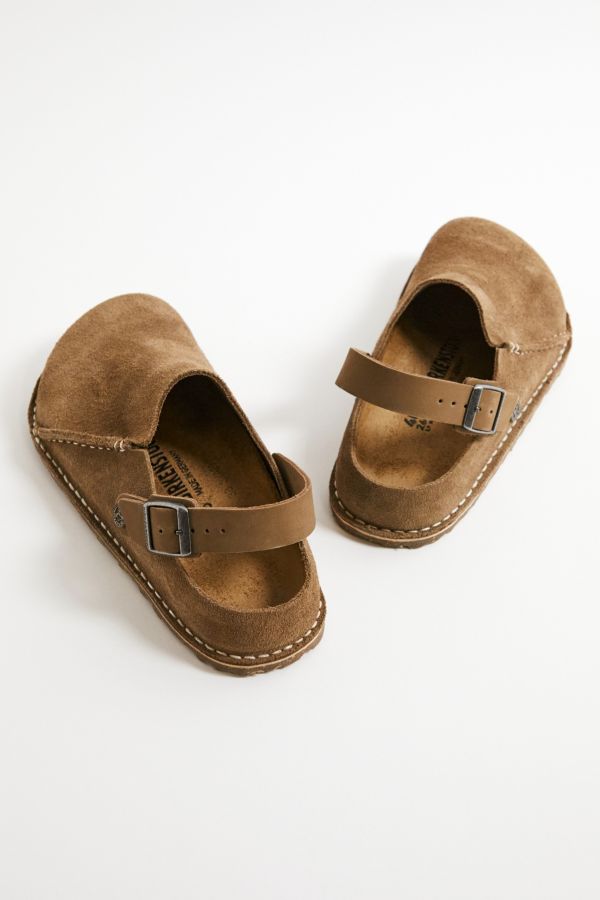 Vista diapositiva: 5: Birkenstock Taupe Lutry Premium Suede Slippers