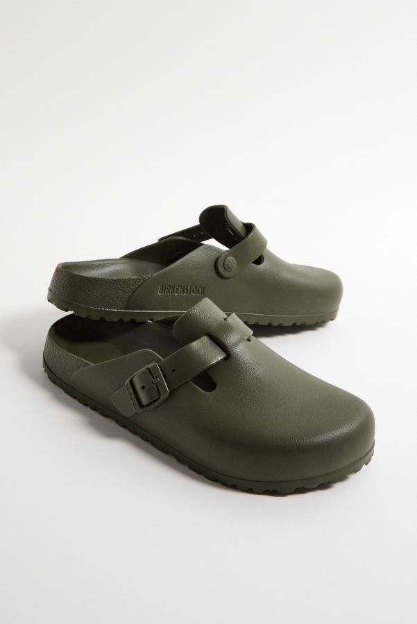 Slide View: 2: Birkenstock Boston Khaki EVA Clogs