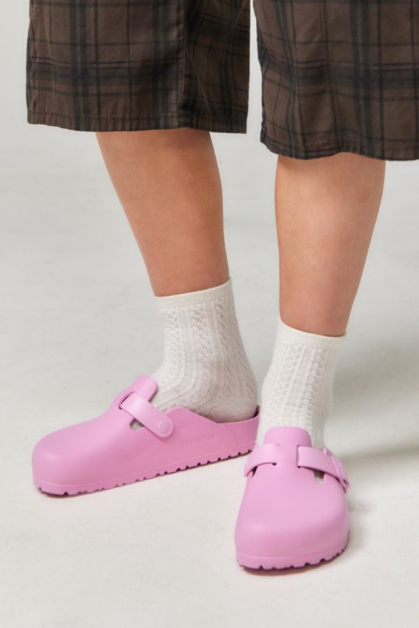 Vista diapositiva: 1: Birkenstock Boston Pink Rubber Clogs