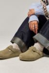 Thumbnail View 1: Birkenstock Faded Khaki Suede Boston Clogs