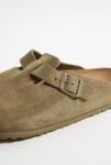 Thumbnail View 5: Birkenstock Faded Khaki Suede Boston Clogs