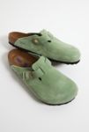 Thumbnail View 2: Birkenstock Green Tea Suede Boston Clogs