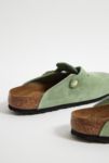 Thumbnail View 5: Birkenstock Green Tea Suede Boston Clogs