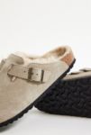 Thumbnail View 4: Birkenstock Taupe Shearling-Lined Boston Clogs