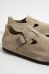 Thumbnail View 5: Birkenstock Grau Taupe Wildleder London Clogs