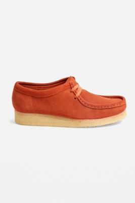 orange clarks wallabees