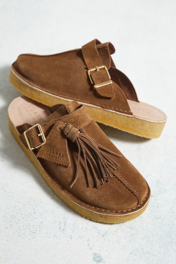 Slide View: 2: Clarks Originals Caramel Trek Mules