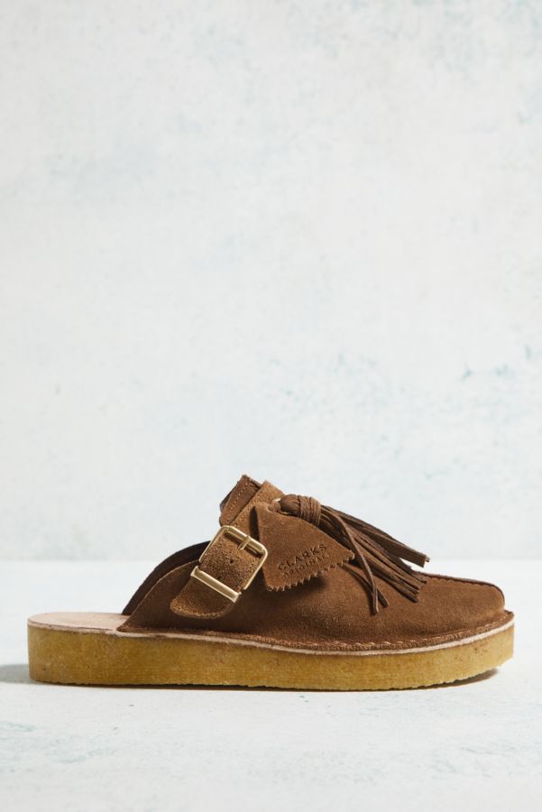 Slide View: 3: Clarks Originals Caramel Trek Mules