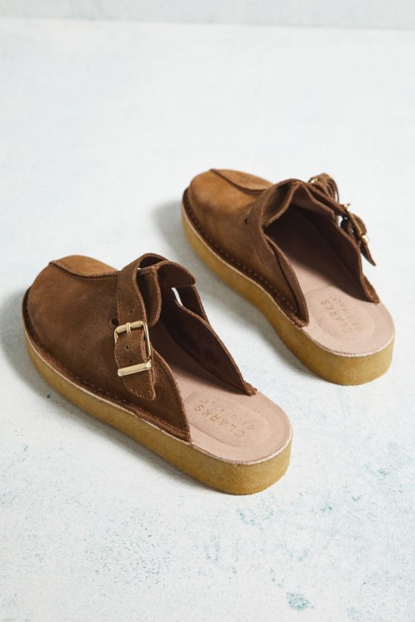 Slide View: 6: Clarks Originals Caramel Trek Mules