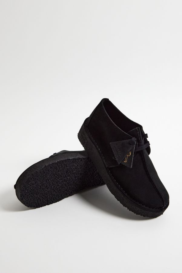 Slide View: 2: Clarks Originals Schwarz Trek Keilabsatz Schuhe