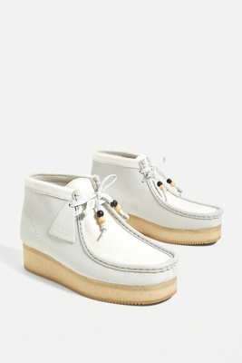 clarks white boots