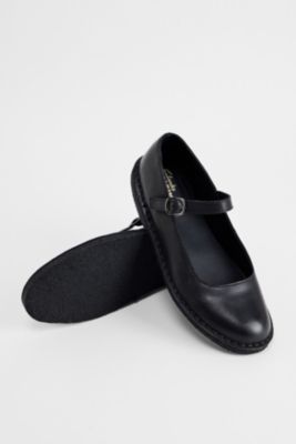 Clarks Originals Black Leather Ballerina Shoes