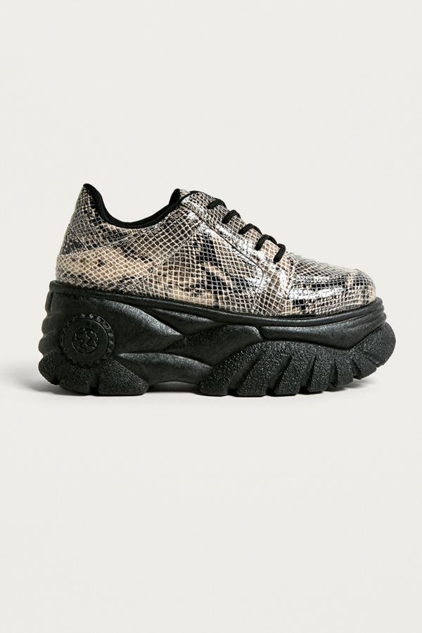 arellis snakeskin chunky trainers