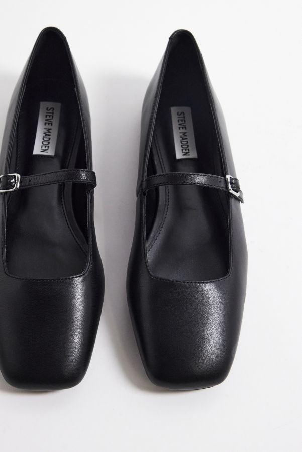 Slide View: 4: Steve Madden Ezri Leder Ballerinas