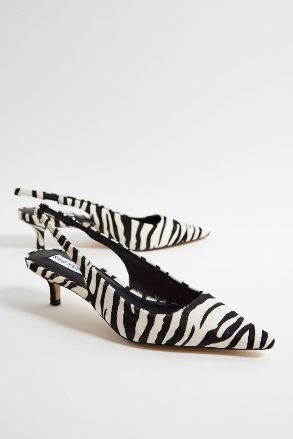 Vista diapositiva: 2: Tacchi Slingback Steve Madden Kari Stampa Zebra