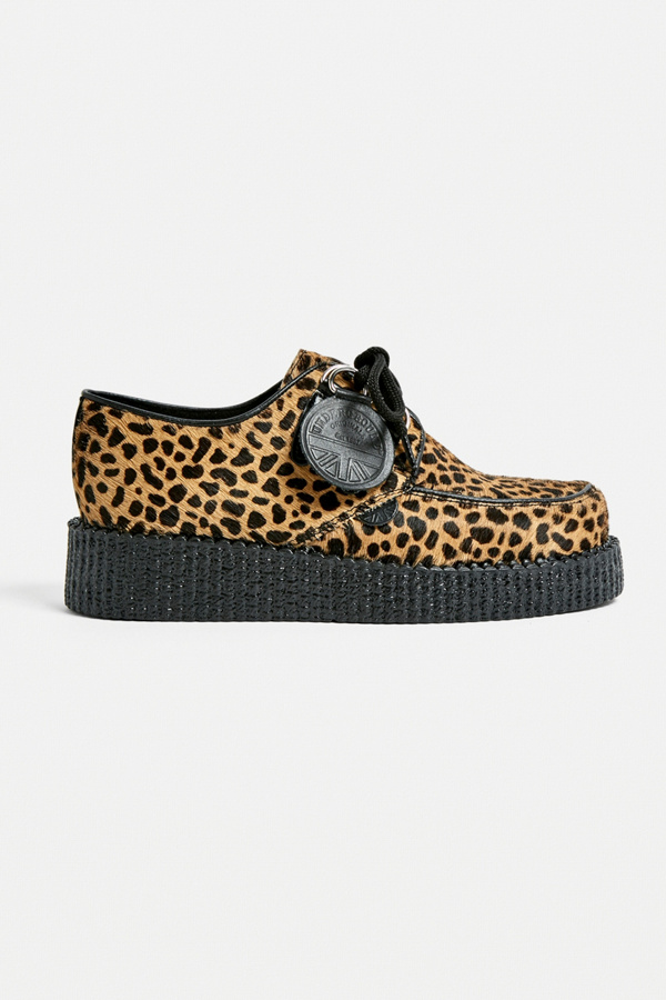 T.U.K. Underground Leopard Print Platform Creepers Urban Outfitters UK