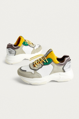 green and yellow trainers