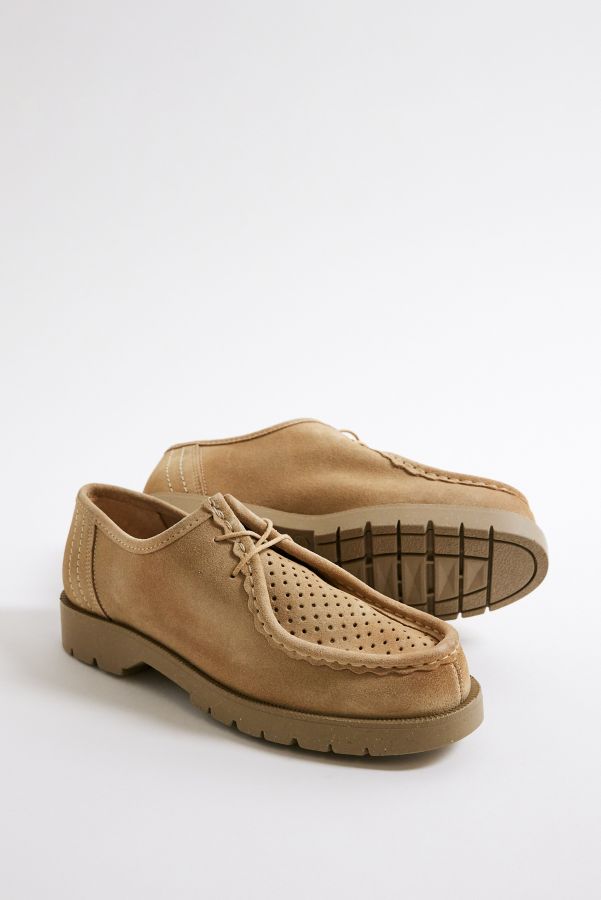 Vista diapositiva: 2: KLEMAN Scarpe Padror in pelle scamosciata beige