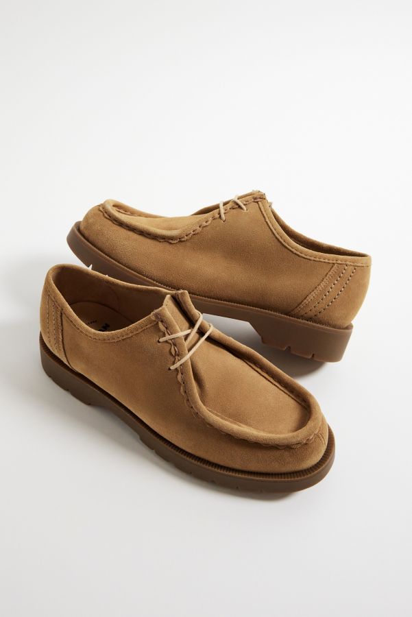 Slide View: 2: KLEMAN Beige Suede Padror Shoes