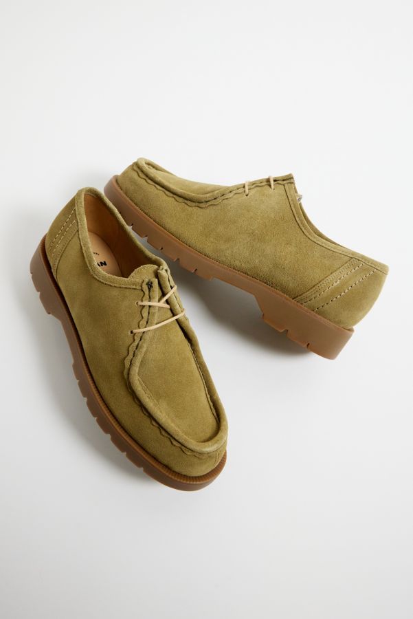 Slide View: 2: KLEMAN Khaki Wildleder Padror Schuhe