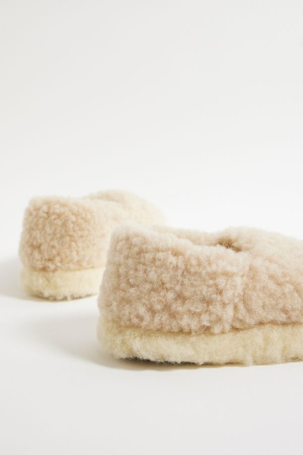 Slide View: 4: Yoko Wolle Beige Hausschuhe