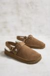 Thumbnail View 2: SHAKA Tan Snug Boa Suede Clogs