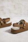 Thumbnail View 4: SHAKA Tan Snug Boa Suede Clogs