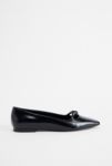 Thumbnail View 3: Charles & Keith Black Bow Ballerina Shoes