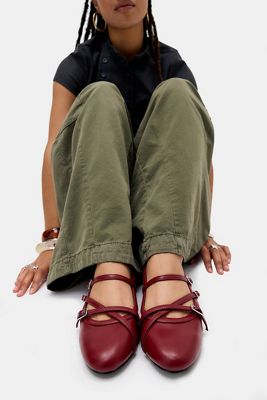 RAID Burgundy Maisy Ballerina Shoes