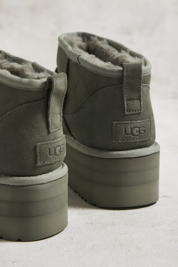 Vista diapositiva: 3: UGG Stivali con plateau Ultra-Mini color cachi