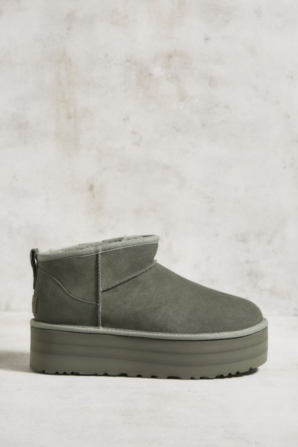 Vista diapositiva: 4: UGG Stivali con plateau Ultra-Mini color cachi