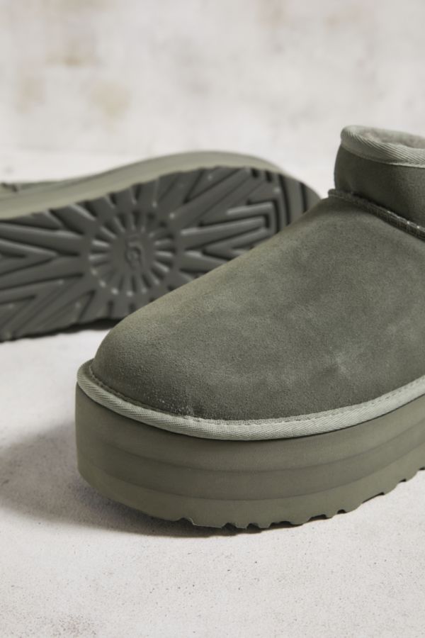 Vista diapositiva: 5: UGG Stivali con plateau Ultra-Mini color cachi