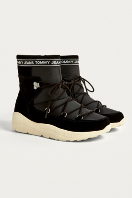 tommy jeans black hiking boots