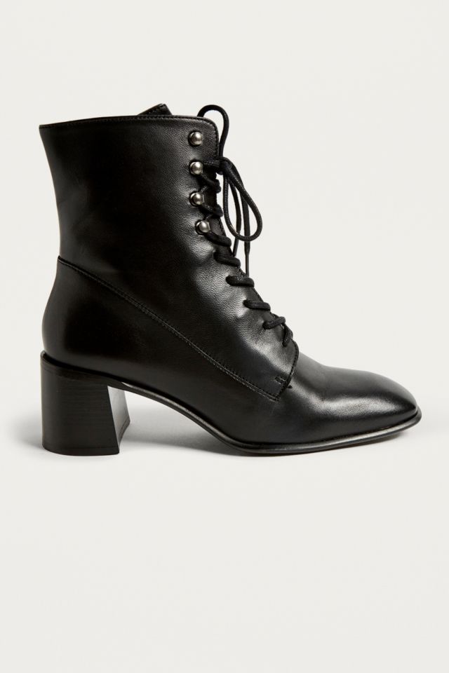 E8 by Miista Emma Black Leather Boots | Urban Outfitters UK
