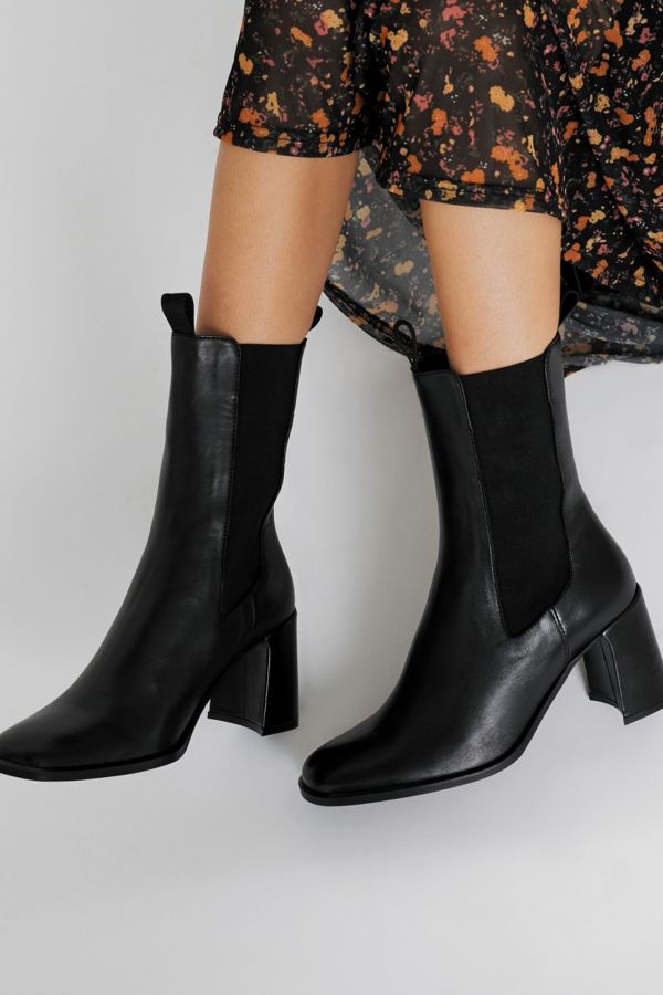 E8 By Miista Mille Black Leather Boots | Urban Outfitters UK