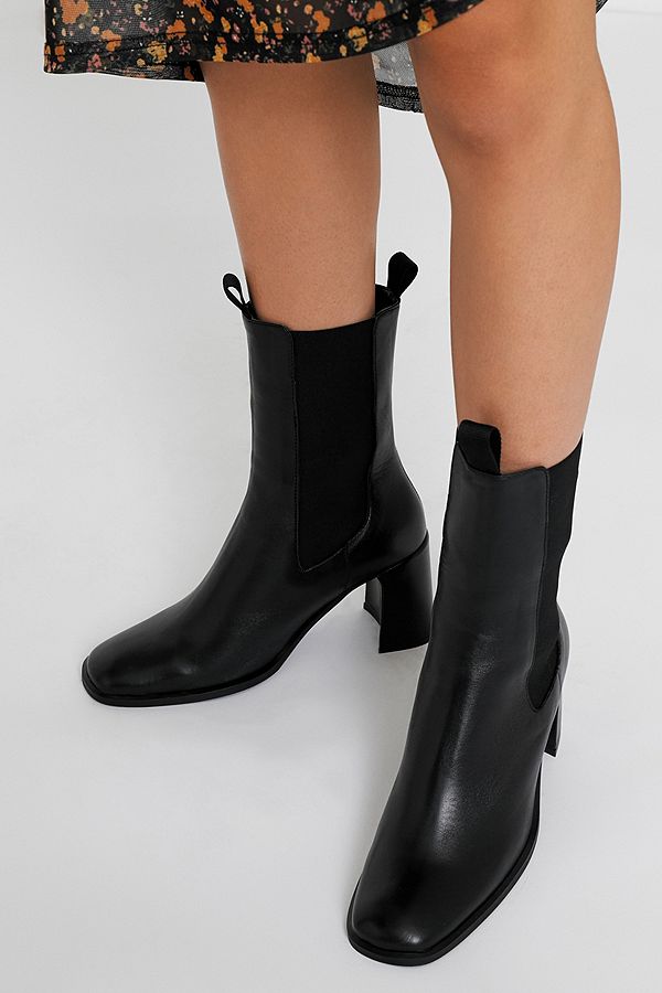 E8 By Miista Mille Black Leather Boots | Urban Outfitters UK