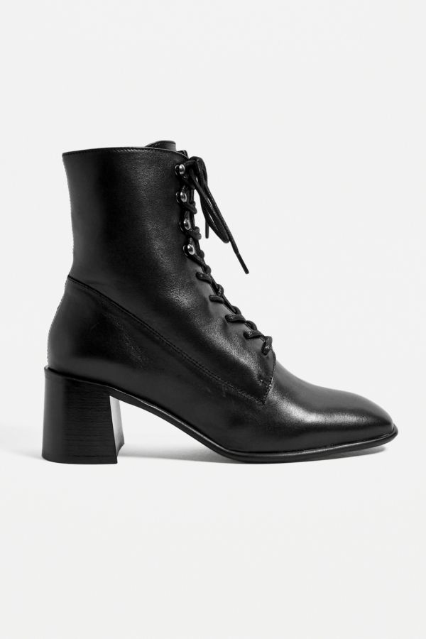 E8 By Miista Emma Black Lace-Up Boots | Urban Outfitters UK