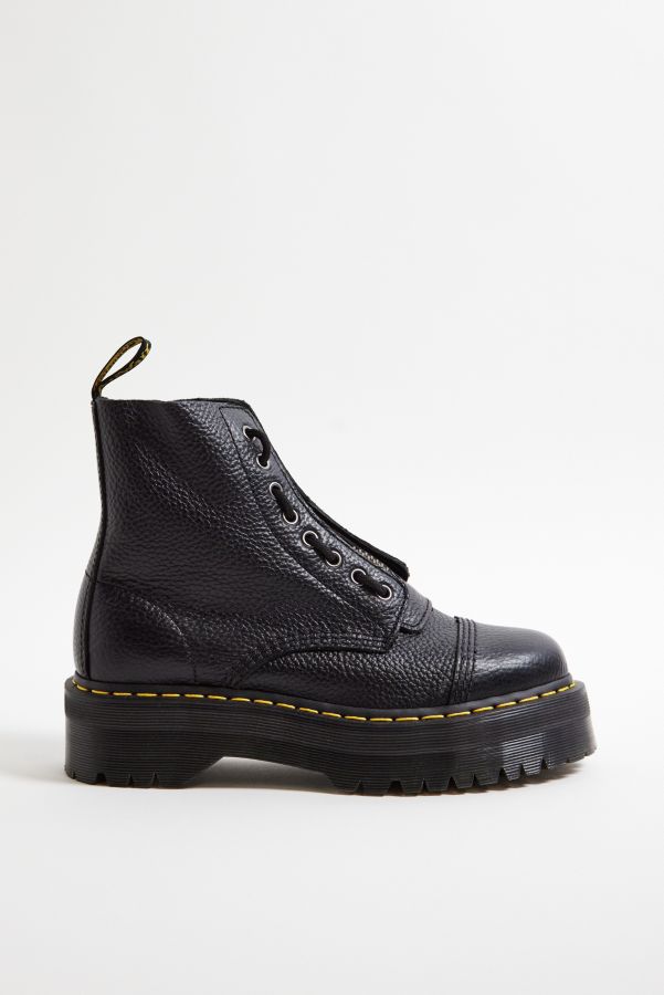 Vista diapositiva: 3: Stivali Dr. Martens Sinclair in Nappa Nera Macinata