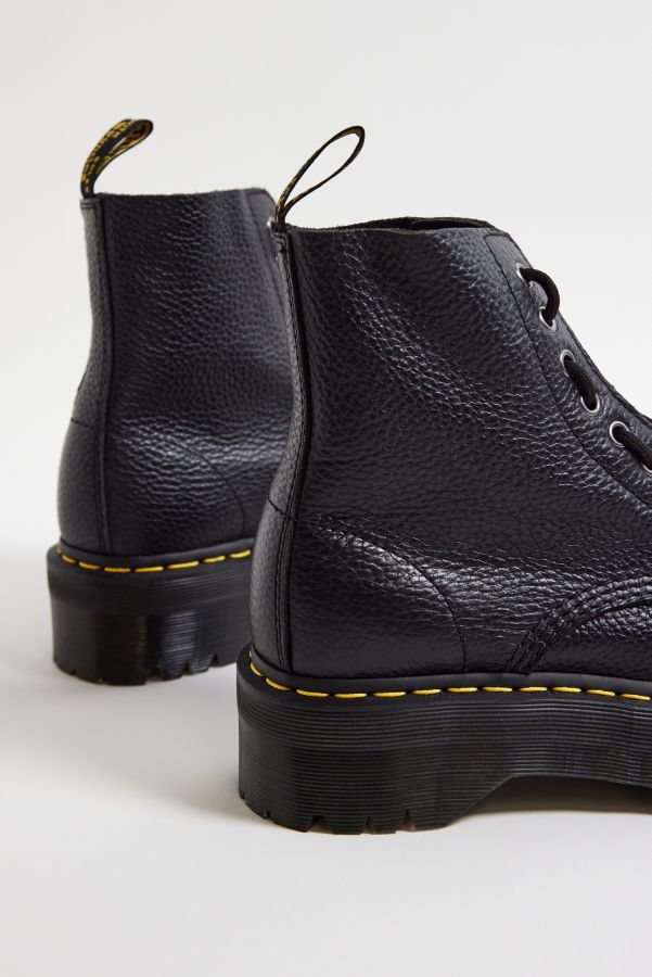 Vista diapositiva: 4: Stivali Dr. Martens Sinclair in Nappa Nera Macinata